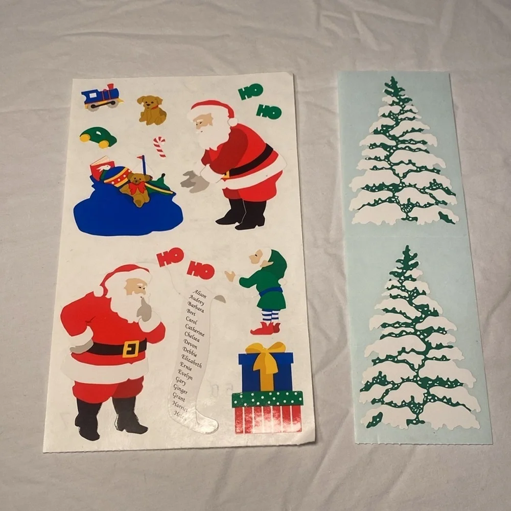 K&Company Assorted Christmas Scrapbooking Stickers Set of 5 Sheets NWOT